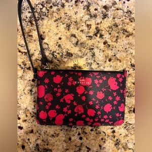 Coach Prairie Calico Floral Wristlet